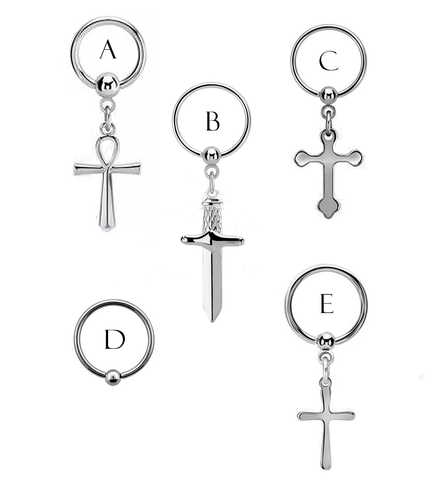 Selection of piercing rings