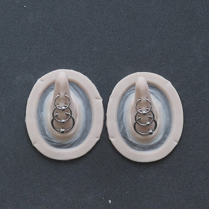 Triple Pierced Horns (Pair)