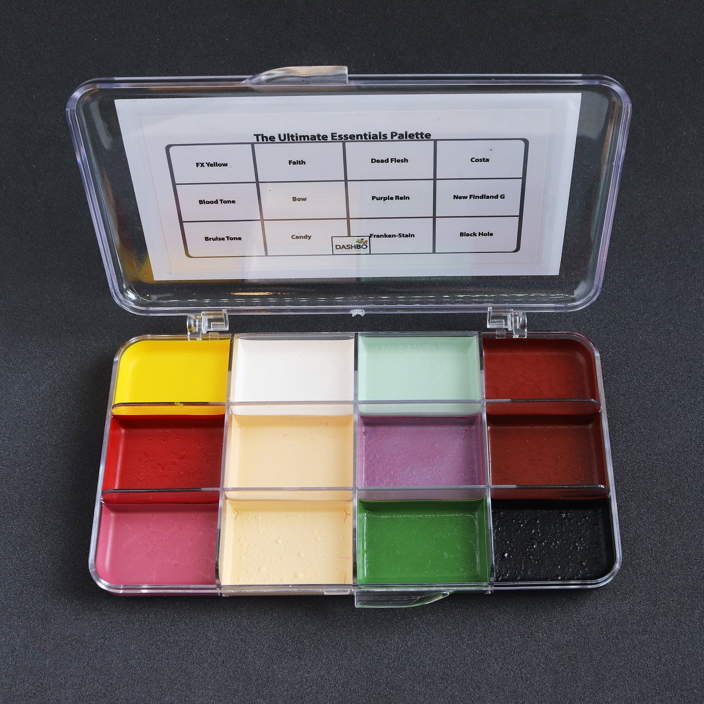 Essentials Alcohol-activated Paint Palette from the top.