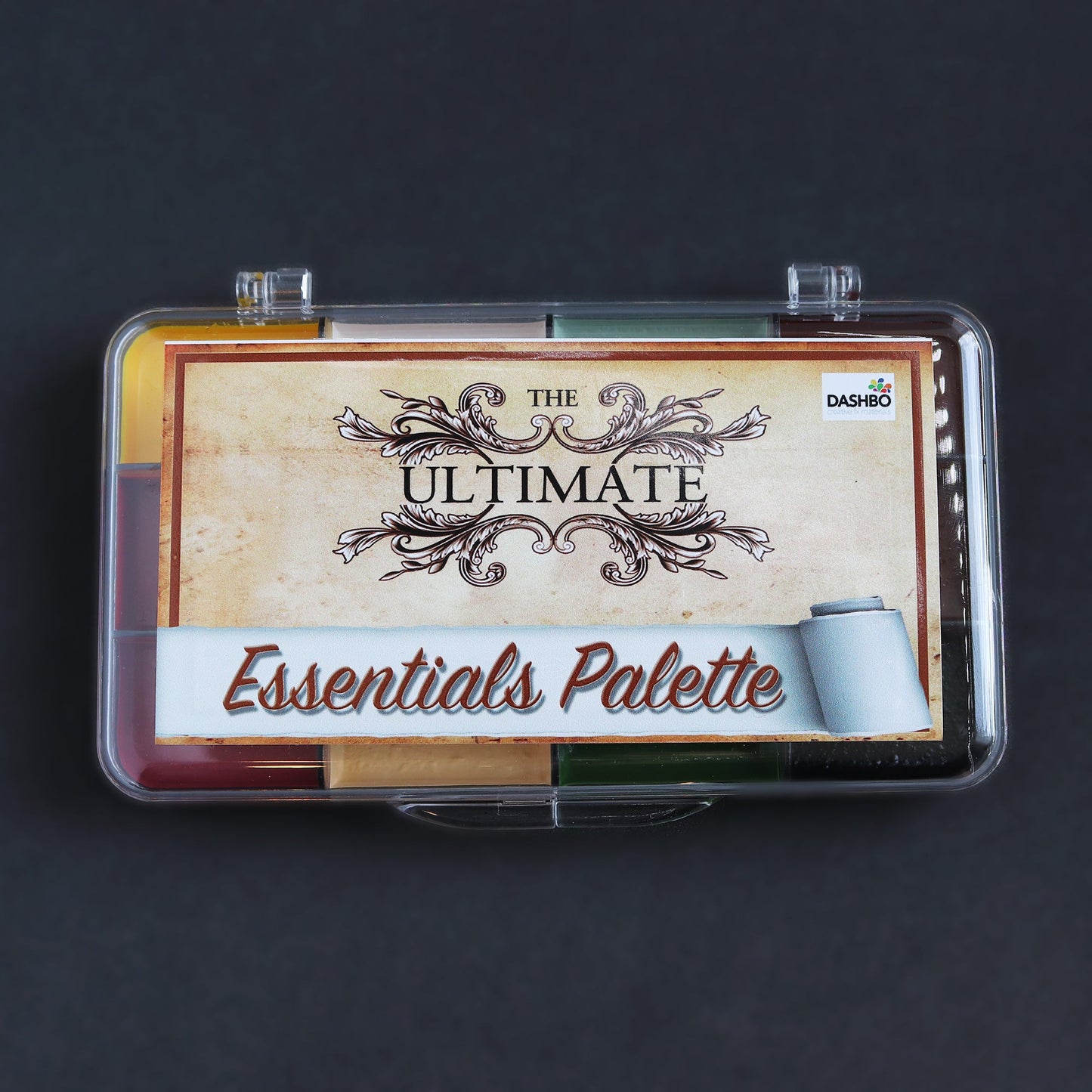 Essentials Alcohol-activated Paint Palette with the lid closed.